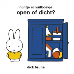Nijntje schuifboekje. Open of dicht.
